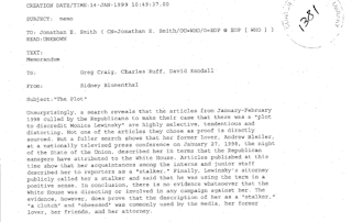 Bill Clinton's Presidential Documents On Monica Lewinsky Scandal Offer