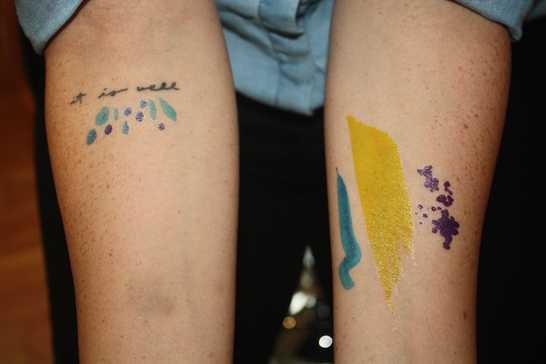 Plays well with real tattoos.