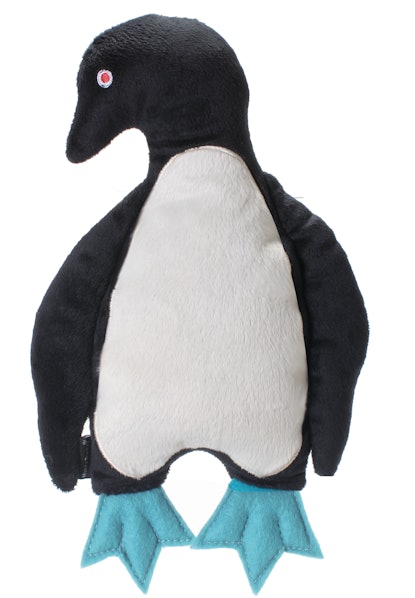 stuffed penguin dog toy