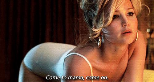 Jennifer Lawrence being a seductive lady