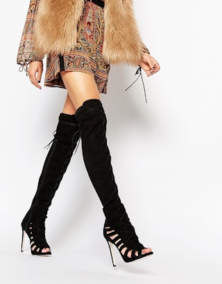 asos tall thigh high boots