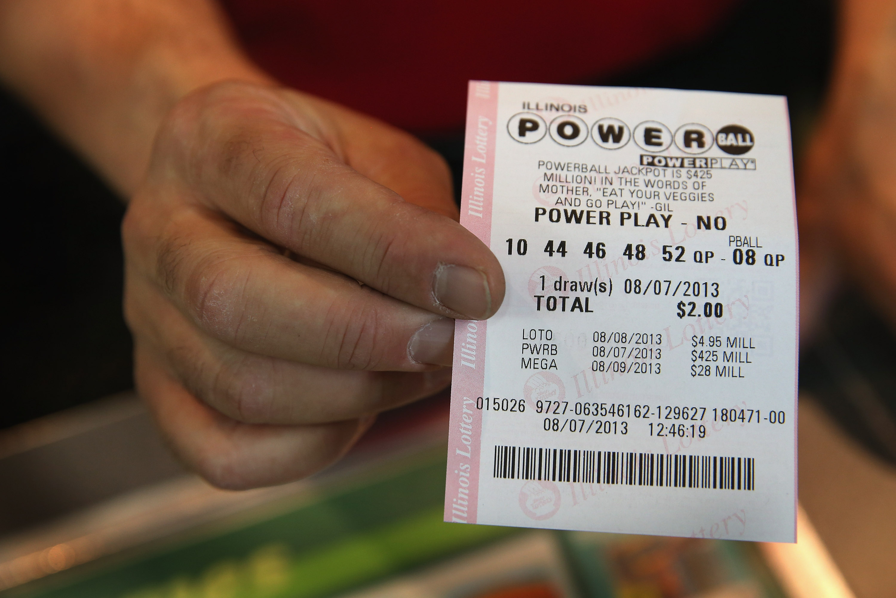 lotto numbers powerball today