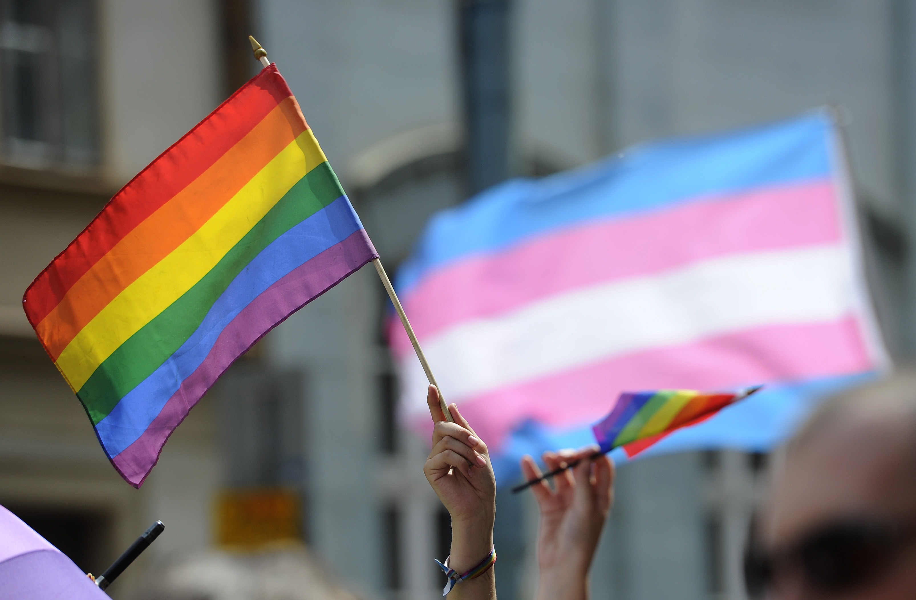Resultado de imagen para trans pride flag march