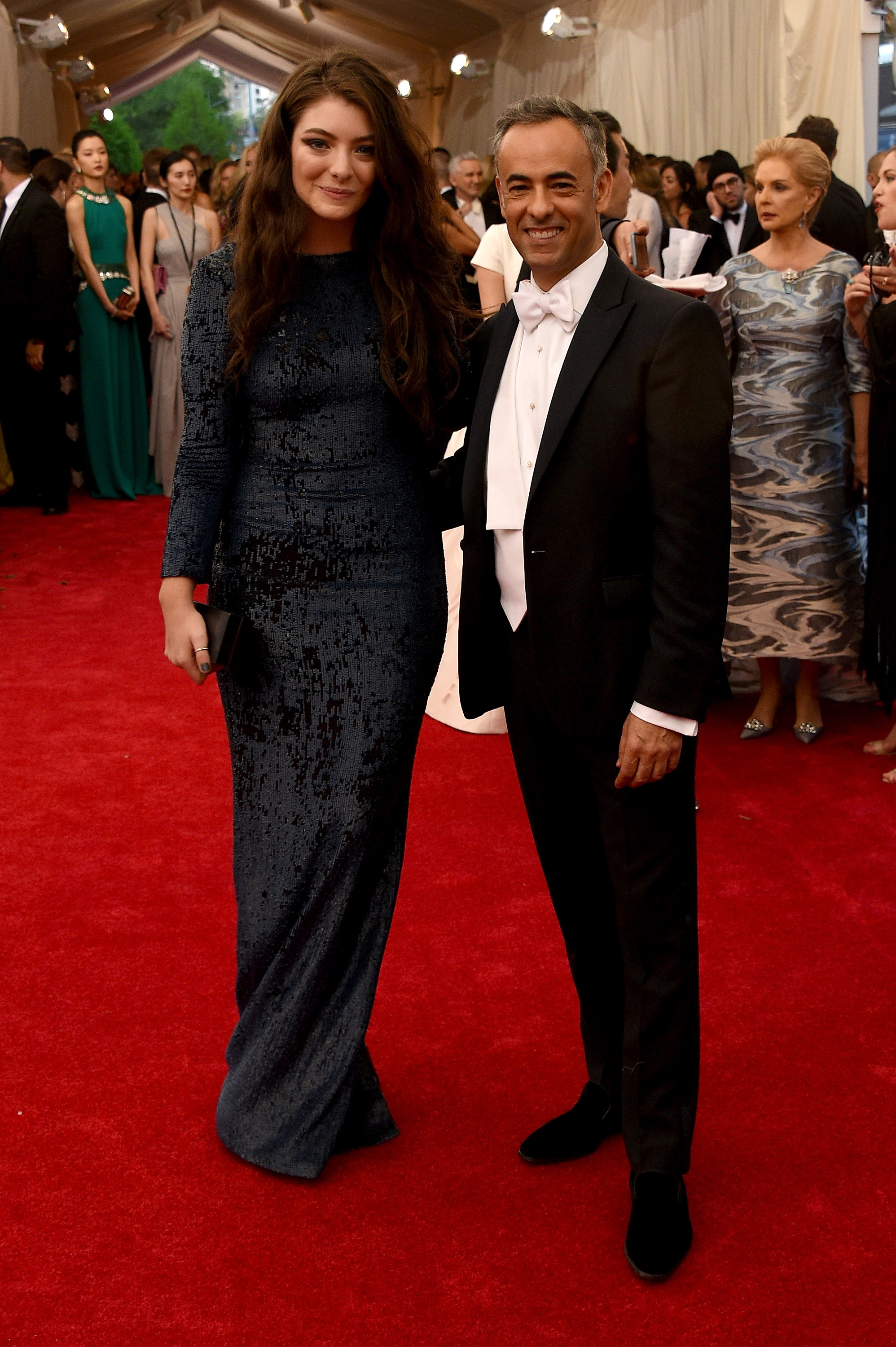 Lorde's Classic Navy Met Gala Gown Slays It On The Red Carpet