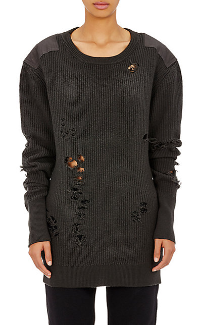 yeezy sweater with holes