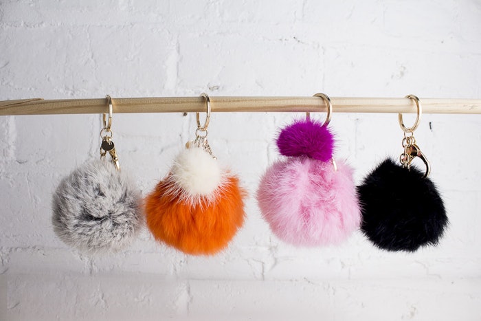 pom island pom river keychain Are Accessories Than Actually Furry Wearable, Rather That Totally