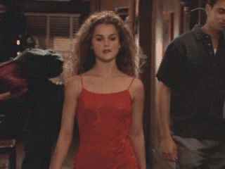felicity keri russell hair gifs pilot clothes animated spaghetti never curly because 90s giphy dressed styles clean 2002 emily porter