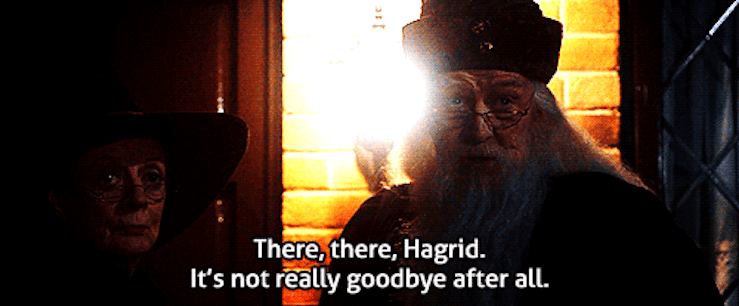 harry potter waving goodbye gif