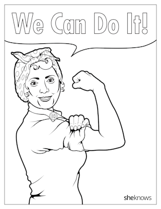 Coloring Pages President Girl\ 1