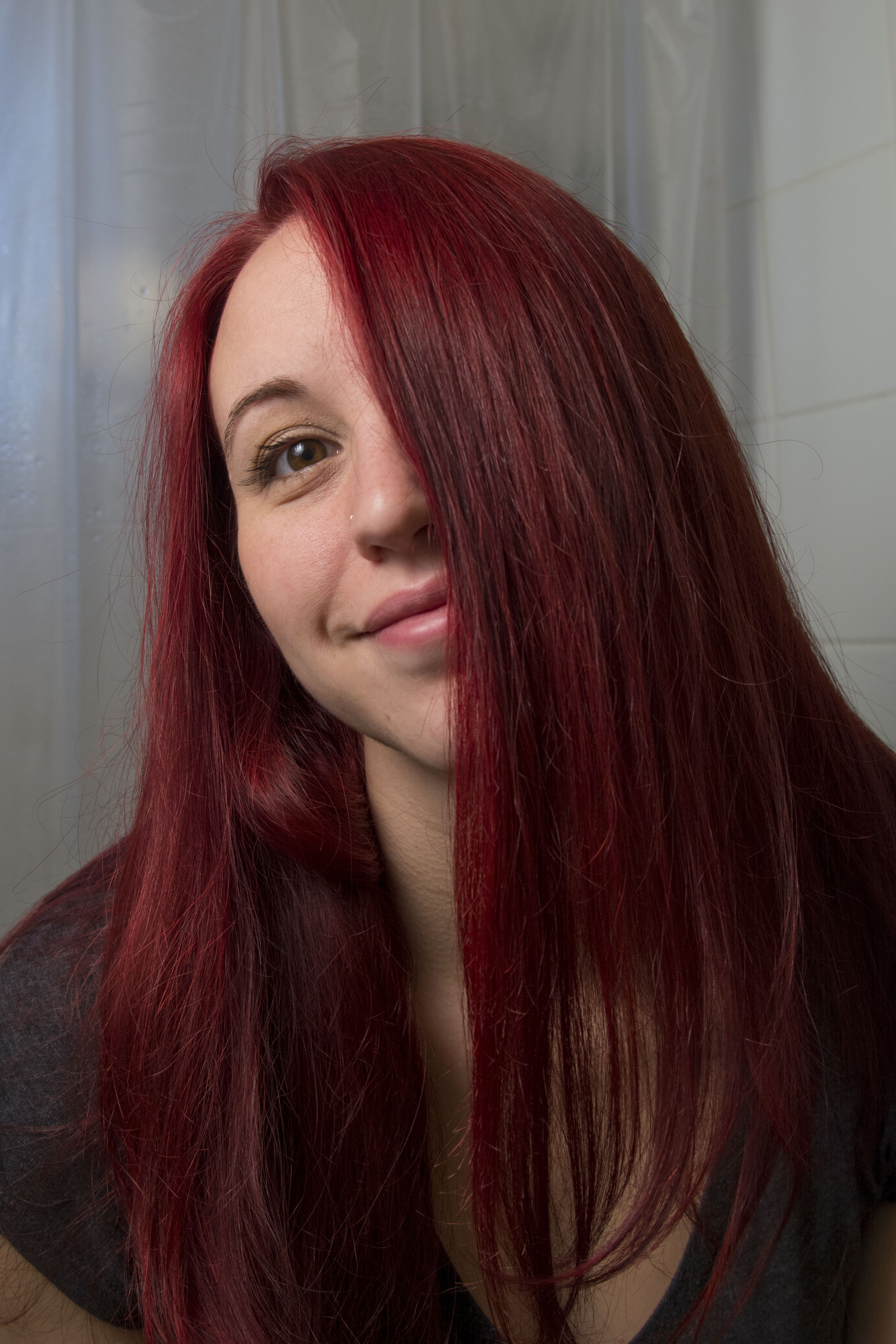 deep red hair